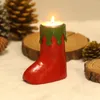 Candle Holders 3Pcs Christmas Home Stand Xmas Tree Boot Hat Candleholder Party Decor