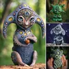 Estátua da estátua criaturas de fabricação de mão de um ornamento de desktop mundial de fantasia Decoração de jardim Decoração de casa Drop 240506