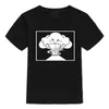 T-shirts 2024 NIEUWE KINDEREN T-SHIRT SKULL Fashion Cartoon Katoen Kort Meved Boys T-Shirt Childrens Top Girls Summer Clothing 2-10YL2405