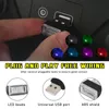 Ny Car Light Mini USB LED -inre atmosfär Ljus Emergency Lighting Light PC Auto Colorful Decorative Lamp Car Accessories