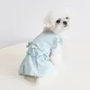 Двухслойное платье для собак розовые голубые цвета XS-XL Размеры.