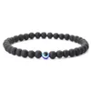 Bracelets de charme Notory Turkey Evil Eyes Bracelet Unisexe Unisexe Minimaliste 6 mm Natural White Hurlite Lapis Lazuli ONYX BRACLET ACCESSOIRES Joias Y240510