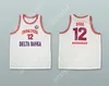 Custom Nay Mens Jeugd/Kinderen Vlade Divac 12 kk Crvena Zvezda Red Star Beograd Servië Wit Basketball Jersey Top gestikte S-6XL