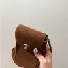 10A Women Fashion Luxury Oblique Suede Suede Strap Mobile Borsa a catena glassata Scapa per spalla spalla spalla DTGP DTGP