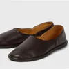 Sapatos casuais Mary Jane Flats de balé confortáveis Design de couro preto para mulheres 2024 Luxo de alta qualidade mulher de alta qualidade Tamanho grande