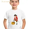 T-shirts pour enfants Tshirt Girl Fun Cartoon T-shirt Pirate Ship Girl Top T-shirt Boy T-shirt Boy T-shirtl2405