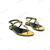 CASSANDRA sandals Slipper Light gold sliver Slide Top quality Genuine Leather thong sandal Flat heel fashion Casual shoe summer women men Mule loafer size 35-44