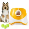 Dog Tennis Launcher Automatic Pet Dogs Toy Mini Throwing Pinball Machine Fun Fun Interactive Throw Catapult 240508