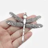 Collane a pendente 3pcs argento tibetano grandi ciondoli per insetti con dragonfly con impostazioni di cabochon vassoio vuoto da 8 mm per reperti di gioielli