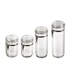 Opslagflessen 24,9-kopje bus set Clear Food Containers Container Keuken Organisator Small Glass J