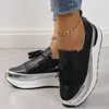 Chaussures décontractées 2024 Sneakers Pichettes Fashion Centre de mode Slip on Sport Vulcanie Plateforme Running Zapatillas Mujer