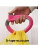 Sacs de rangement D-Type Vegetable Extracteur Sac Shopping Plastic Ring Anti Strangulation Poignée