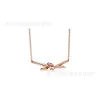 Designer Jewelry Tiffanyjewelry Hot Selling t Family 925 Silver Goldplated Knot Knot Necklace with Diamond Studded Ti Family Rose Gold Lock Bone Chain As a Female Gif