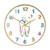 Orologi da parete Dental Care WaterColor Printing Clock utilizzato per il logo professionale decorativo in cliniche Q240509