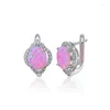 Boucles d'oreilles en peluche myop 2024 bijoux 925 argent sterling solennel spécial exquis riche Opale Custom personnalisé en gros cadeau pour les femmes