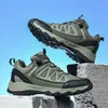 Men Women Running Shoes Comfort Lace-Up Wear-Resistant Anti-Slip Flat Light Grey Green Black Shoes Mens Trainers Sports Sneakers