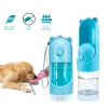Nourrir une bouteille d'eau de chien portable Pet de voyage extérieur voyage à boire Puppy Water Disperser Feeder Bol pour voyager en randonnée à pied
