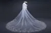 345 mètres blancs ivory Cathedral Wedding Veils Long Lace Edge Bridal Veil with Peigt Accessoires de mariage Bride Veu Wedding Veil X02244195