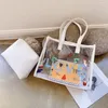 Sacs à bandoulières 2024 Femmes Clear Handbags Mesdames Fabriques transparent sac à bandoulière PVC Jelly Grand Messenger