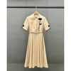 2024 Women's Clothing Spring and summer embroidered waist shirt dress Spring Summer New 53