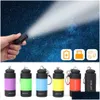 Other Home Garden New 2Pcs Led Mini Torch Lights Usb Rechargeable Portable Keychain Flashlight Waterproof Outdoor Cam Hiking Lamp La Dhj0V