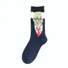 2024 Donne uomini Trump Crew Socks Calza gialla Fungo Cartoon Sports Stockings Hip Hop Sock