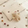 Cartoon Kaninchenbär Stickerei Baby Schlaftkissen Baumwolle stammte atmungsaktiv geboren