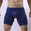 Les hommes étirent long boxershorts respirant d'humidité absorption boxer sections de gymnase collants de sport