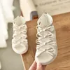 Size 2136 Kids Sandals For Girl Summer Outdoor Beach Shoes Girls Gladiator Small Cute Bowknot Baby Toddler 240506