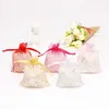 3pcs enveloppe cadeau 50pcs 7x9cm 9x12cm 13x18cm Organza Sac de mariage Sac de bonbons mode Fashion Special Design Storage Jewelry Promotion Cadeaux