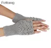 New Paragraph Knitting Fingerless Gloves Women Fashion Lady Casual Autumn Winter Gloves Girls Womens Hand Mittens Luvas JOYL Y1812277637