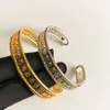 Designer smycken Bangle Triumphal Celiene Hollow Metal Armband Cel Smooth Geometry Armband Light Luxury Armband för kvinnor