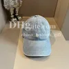 Designer Ball Caps Luxury Vintage Denim Baseball Cap Summer Sports Breatble Hat Unisex Daily Casual Hat Outdoor Travel Sunhat