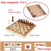 Échecs jeux de jeux Board 24-39 cm ADT Enfants Give Family Game Pièces en bois massif Classic Classic Classic Fabriqué à la main 230613 Drop Livraison Dhyng