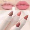 Lip Pencils Matte Lipliner naakt roze lippenstiftpotlood duurzaam niet -plakkerige kopje waterdichte gladde zachte fluweel lip voering cosmetica D240510