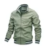 Kvalitet Bomber Casual Jacket Men Autumn Zipper Ytterkläd