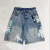 Herren Shorts Jeans Designer Jean Short Casual Slim Ripped Paint Reißverschluss Patch Denim Shorts für Men Street am1163