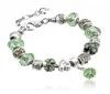 Fashion 925 Sterling Silver Daisies Murano Glasscrystal European Charm perles s'adapte aux bracelets de charme Bracelets DIY4991062