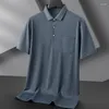 Мужские Polos 8xl 7xl 6xl Summer High Cont Brand Solid Color Рубашки для мужчин Tops Casual Loak Mens Polo рубашка с коротким рукавом Homme 2024