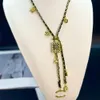 Perlenketten Designer Marke Buchstaben Herzanhänger Design Halskette Schmuck 18K Gold plattiert Edelstahl Halsketten Ketten Choker Jubiläum Geschenke