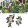 Fleurs décoratives 2pcs de mariage arc tournesols décoration pour le jardin lintel toile de fond