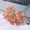 Декоративные цветы 22 см. Искусственные гипсофилы имитация пластика Diy Baby Heath Floral Bouquets Устройство свадебное декор