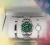 Super Value Geschenke Herren Diamonds Ring Watch 41mm Drei Stiches Super Quarz Bewegung wasserdichte Top -Modellstil -Zeitschachtel mit drei Teilen Zubehör