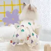 Hundekleidung Frühlings Sommer Blumenprinzessin Kleid Haustier Kleidung süße Kleidung Bichon Yorkshire Welpe Katze Rock Blume Dünn