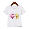 Magliette per bambini t-shirt divertente cartone animato dispari di stampa grafica per le magliette estate per bambini top top per magliette per bambini tees nuove vendita calda t240509