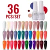 Clou Beaute 36pcs Color Gel UV polacco Serie inverno estate Vernistica Semi permanente Nail art per design 240430