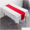 Table Runner Party Wedding for Satin Banquet Event Home Decoration Supply ER NACKECoth 30cmx275cm12x108inch Drop Drop Livrot Gar Dh2or