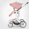 Passeggini# Nuovo passeggino per bambini 2 in 1 grigio carrello per bambini piegata per passeggini alte la carrozzeria per il baby -tour del bambino Puscio di viaggi rosa per bambini rosa leggera T240509