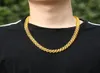 Lyx 999 Gul guldhalsband för män 8m10m12m halsband dominerande thailändsk halskedja födelsedagsjubileum Fina smycken gåvor6149298