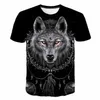 T-shirts wolf t-shirt cartoon décontracté bébé garçon fille enfant chant à manches courtes pour enfants à manches